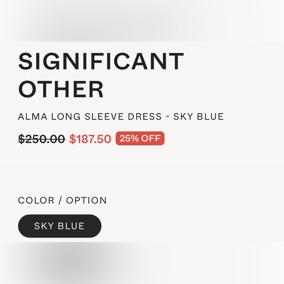 Significant Other Alma Long Sleeve Dress in dreamy Sky Blue - Picture 6 of 10